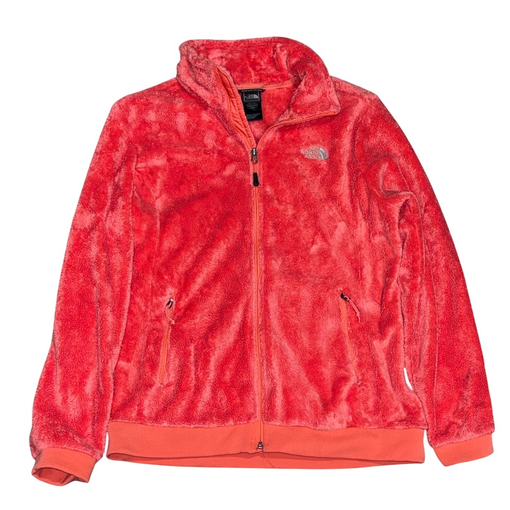 The North Face Osito Lux Fleece Jacket Lg Bright Orange Coral High‎ Pile Sherpa